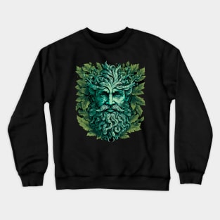 Jack Of The Wood Traditional Pagan Celtic Greenman Crewneck Sweatshirt